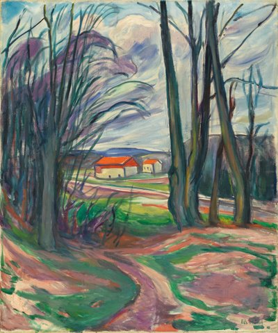 Krajina ve Skoyen, 20. léta 20. století od Edvard Munch