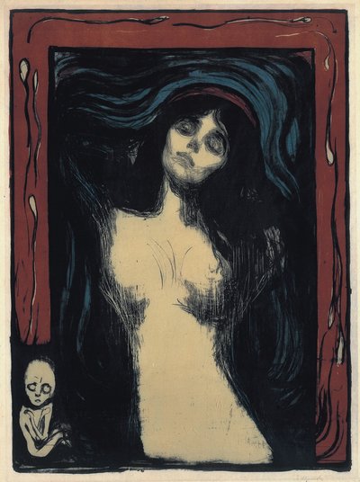 Madonna milující žena, 1895-1900 od Edvard Munch