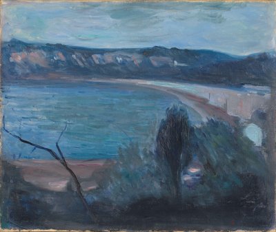 Měsíční svit u Středozemního moře od Edvard Munch