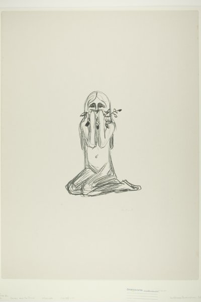 Omega a květina od Edvard Munch