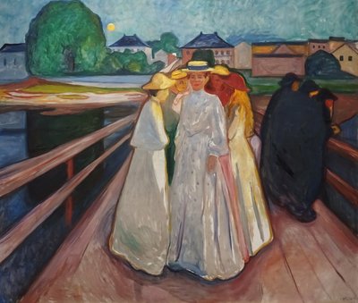Na mostě od Edvard Munch