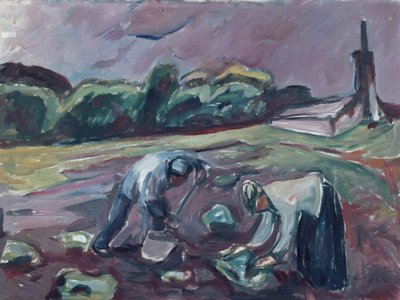 Sbírání brambor od Edvard Munch