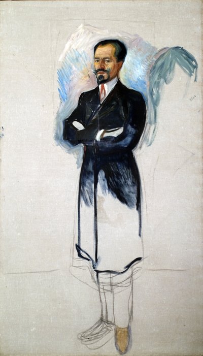 Portrét Ernesta Thiela 1859-1947 od Edvard Munch