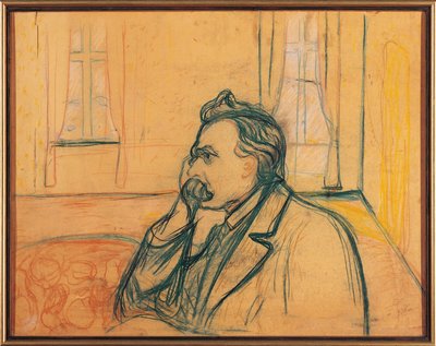 Portrét Friedricha Nietzscheho od Edvard Munch