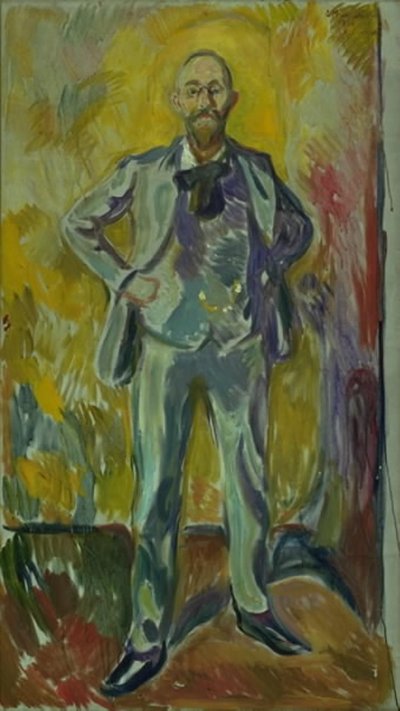 Portrét profesora Daniela Jacobsona od Edvard Munch