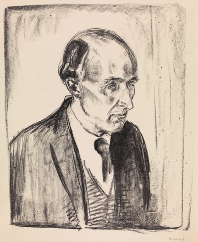 Portrét skladatele Fredericka Deliuse 1862-1934, 1920. od Edvard Munch