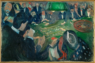 Roulettetable (olej na plátně) od Edvard Munch