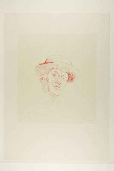 Autoportrét s kloboukem I od Edvard Munch