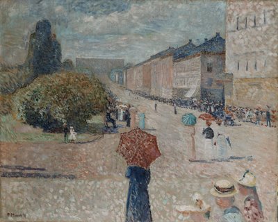 Jarní den na Karlu Johanovi od Edvard Munch