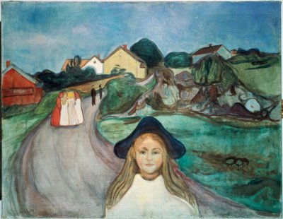 Ulice v Asgardstrand od Edvard Munch