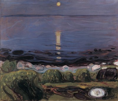 Letní noc na pláži od Edvard Munch