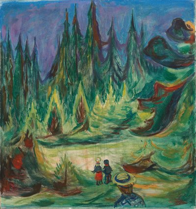 Pohádkový les od Edvard Munch