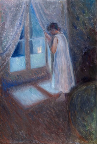 Dívka u okna od Edvard Munch