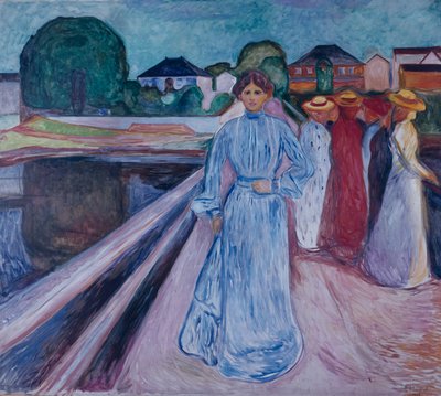 Ulička od Edvard Munch