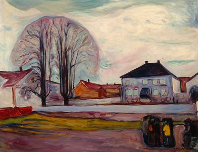 Dům u pláže od Edvard Munch