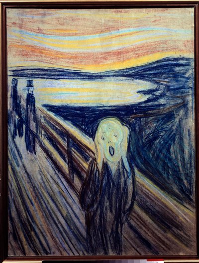 Křik. Obraz Edvarda Muncha od Edvard Munch