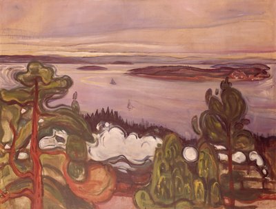 Kouř z vlaku od Edvard Munch