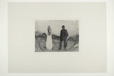 Dvě lidské bytosti. Osamělí od Edvard Munch