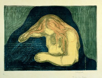 Upír od Edvard Munch