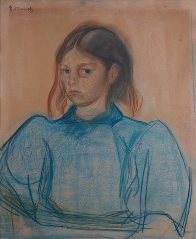 Mladá dívka v zeleném od Edvard Munch