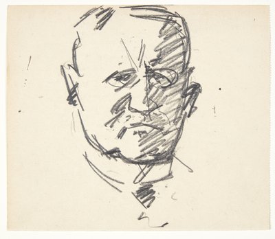 Studie k portrétu profesora MUDr. Carl Lorentzen (1860-1932) od Edvard Weie
