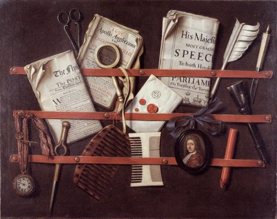 Letter Rack, kolem roku 1676 od Edwaert Colyer or Collier