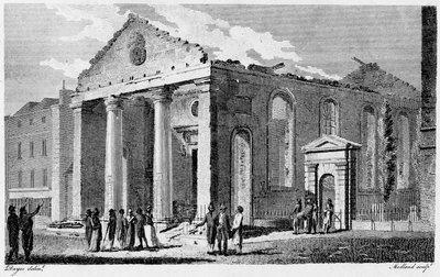 Ruiny St Paul Covent Garden od Edward (after) Dayes