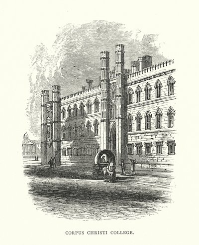 Corpus Christi College (rytina) od Edward (after) Whymper