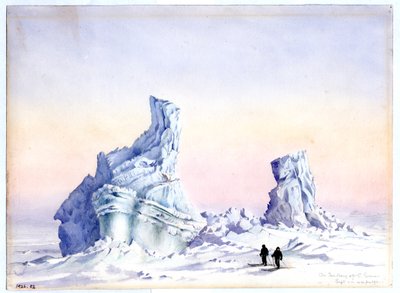 Ledovec u Cape Evans, 1.-11. září 1911 (wc na papíře) od Edward Adrian Wilson