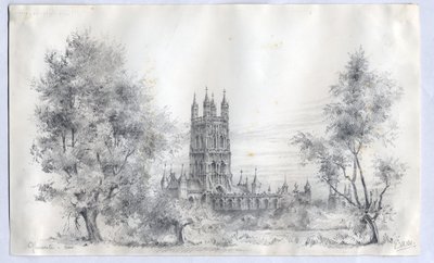 Gloucesterská katedrála, 1900 od Edward Adrian Wilson