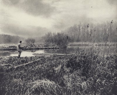 Lednový večer na zkoušce (čb fotografie) od Edward Alfred Barton