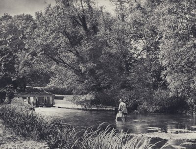 Pod mlýnem u Andoveru (čb fotografie) od Edward Alfred Barton