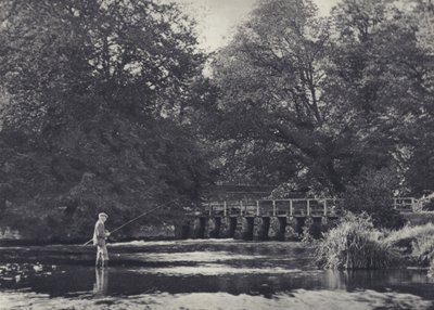 Čtrnáct poklopů na řece Nadder (čb fotografie) od Edward Alfred Barton