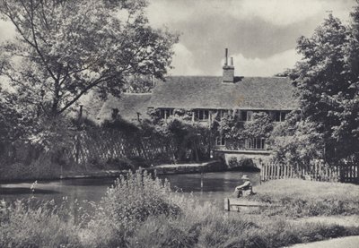Starý mlýn, Ramsbury (čb fotografie) od Edward Alfred Barton