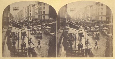 Broadway za deštivého dne, 1859. od Edward Anthony