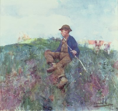 The Herdboy, 1886 (wc) od Edward Arthur Walton