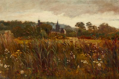 A Glimpse of Kirkcudbright (olej na plátně) od Edward Atkinson Hornel