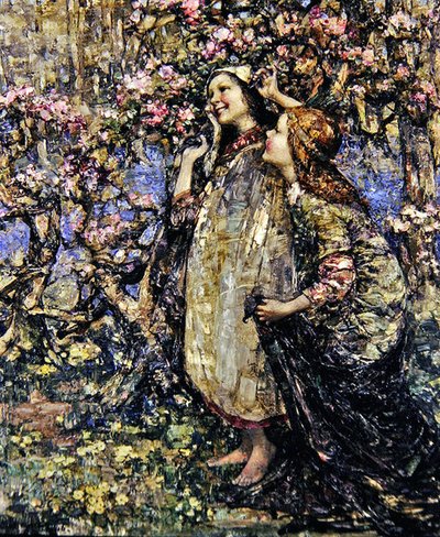Jarní čas od Edward Atkinson Hornel