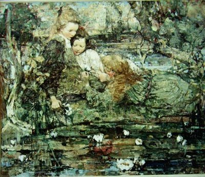 Liliové jezírko od Edward Atkinson Hornel