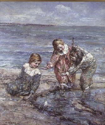Skalní bazén od Edward Atkinson Hornel