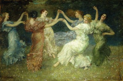 Tanečníci (olej na plátně) od Edward August Bell