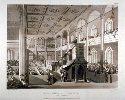 Kaple instituce Philanthropic Society, London Road, Southwark, Londýn, 1809 od Edward Blackburn