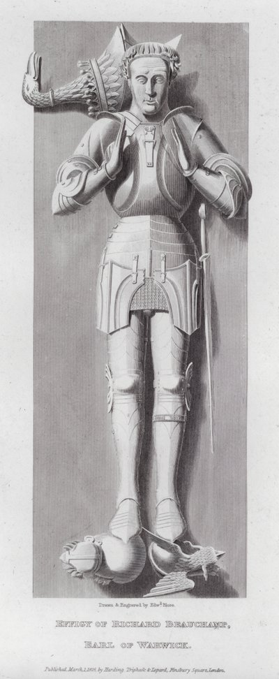 Podobizna Richarda Beauchampa, hraběte z Warwicku (rytina) od Edward Blore