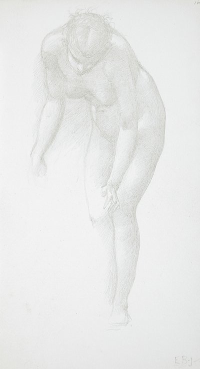 Ohýbající se nahá žena od Edward Burne-Jones