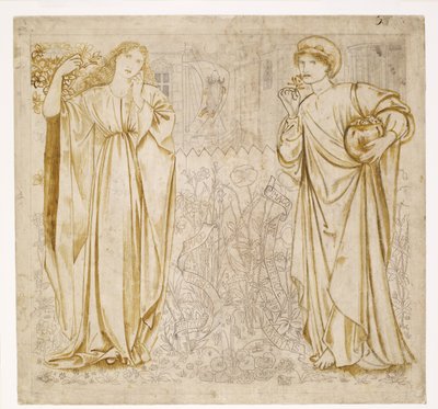 Chaucerova 'Legenda o dobrých ženách' - Hypsiphile a Medea od Edward Burne-Jones