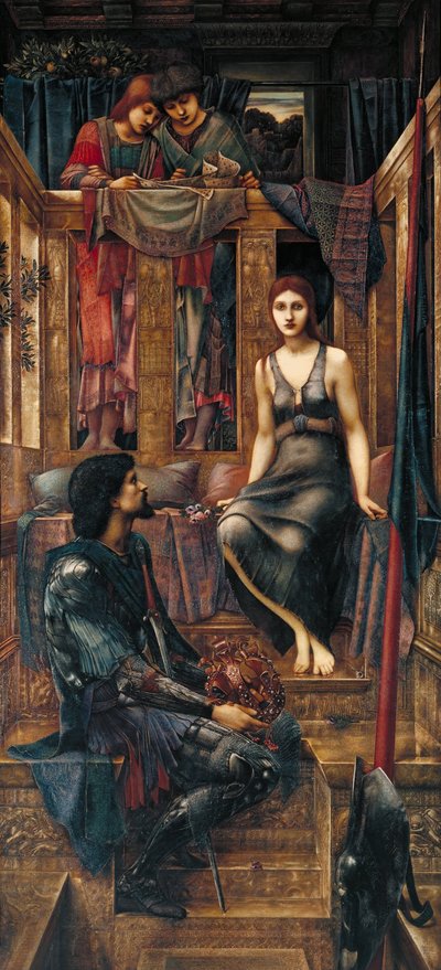 Král Cophetua a žebrácká služka od Edward Burne-Jones
