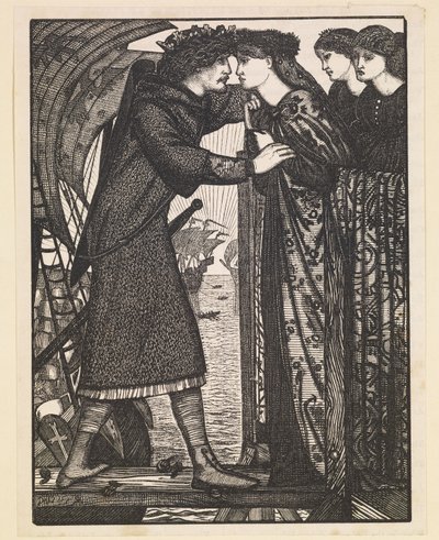 King Sigurd the Crusader - severská sága od Edward Burne Jones