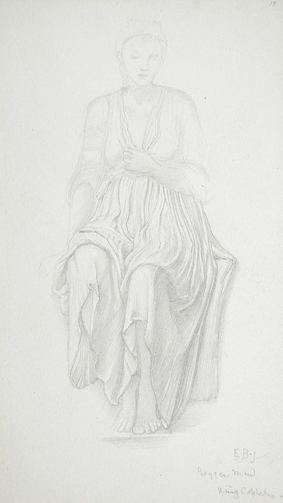 Sedící žena od Edward Burne-Jones