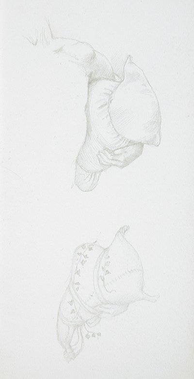 Studie o polštářích od Edward Burne-Jones