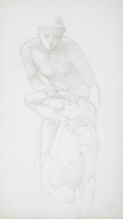 Dva mužské akty od Edward Burne-Jones